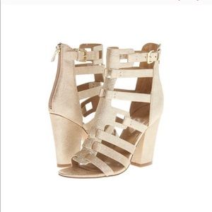 Ivanka Trump Elston gold gladiator heel size 7.5